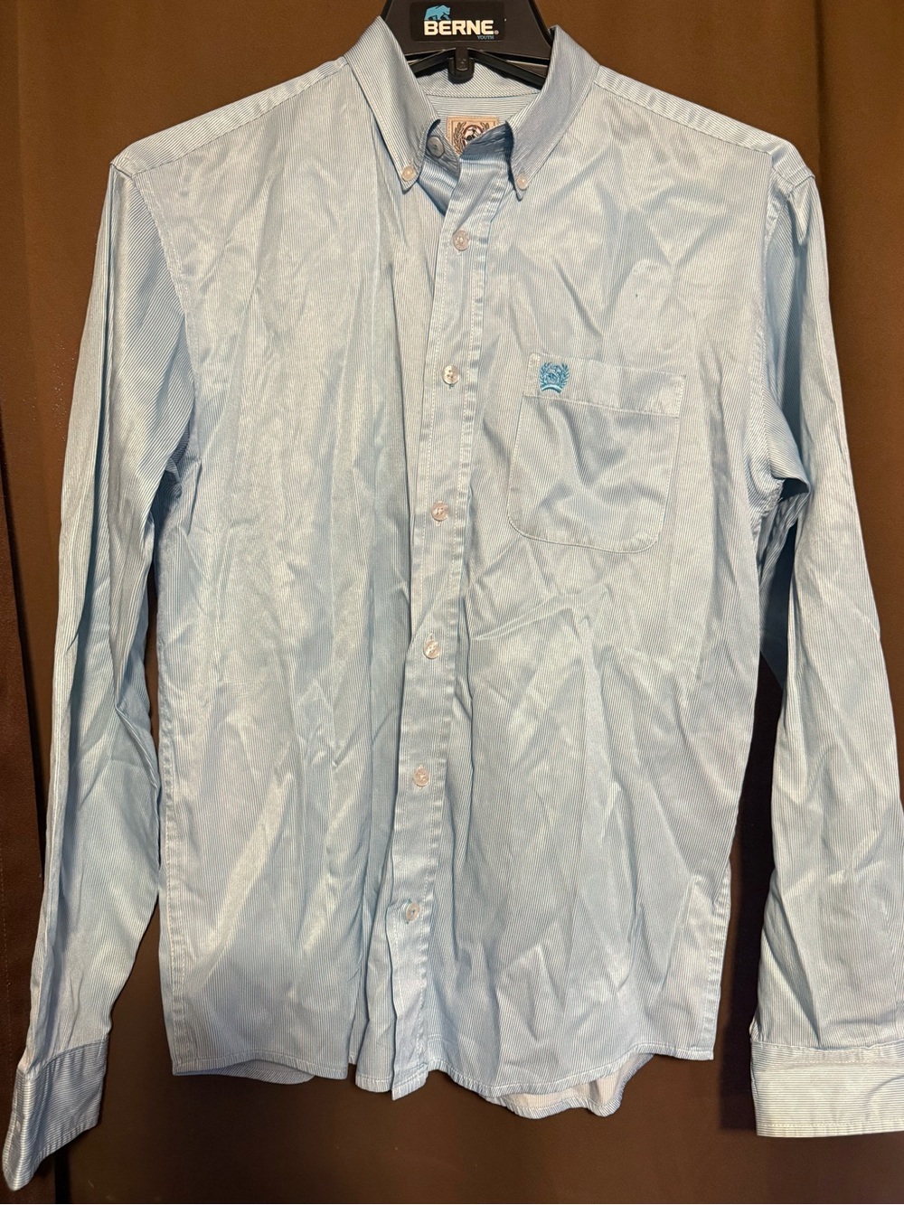 Cinch Light Blue Boys' Button-Down Shirt